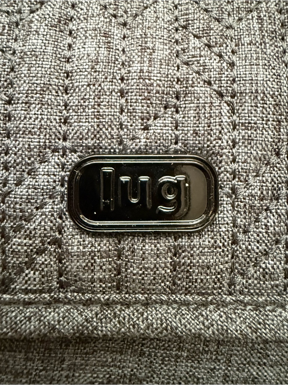 Lug RFID Crossbody Wallet Travel Organizer Gray Quilted NWOT - Picture 2 of 11